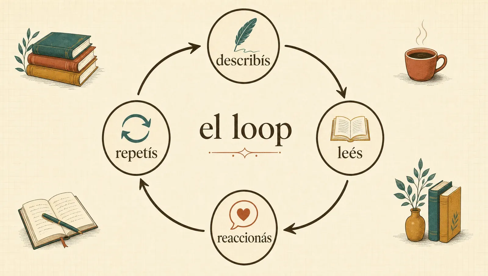 El loop: describís, leés, reaccionás, repetís