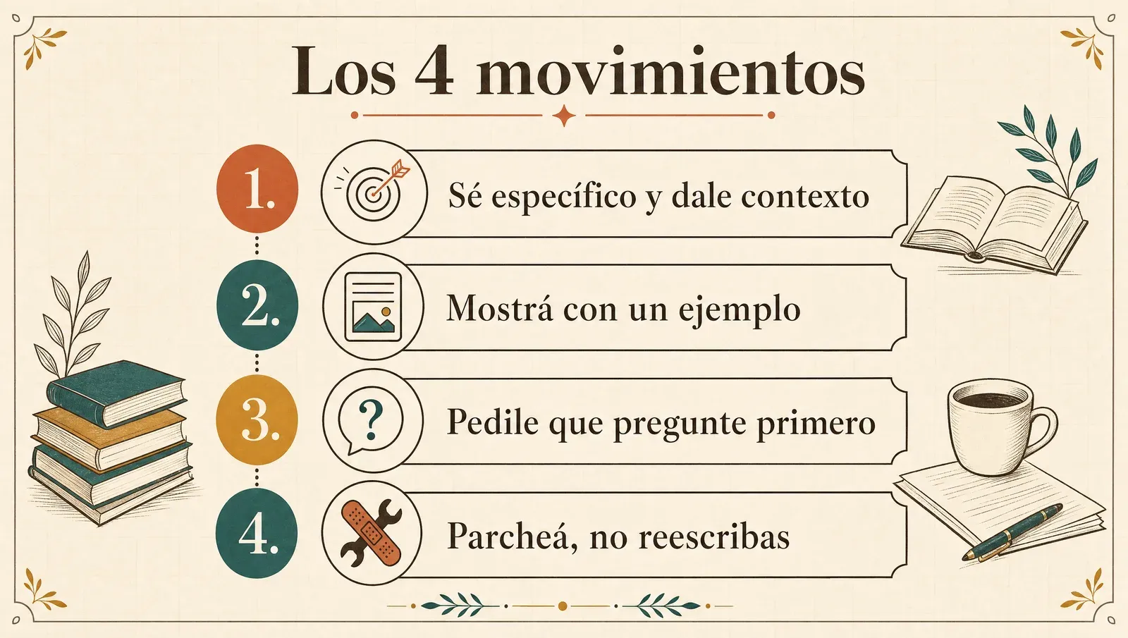 Los 4 movimientos para hablarle a la IA