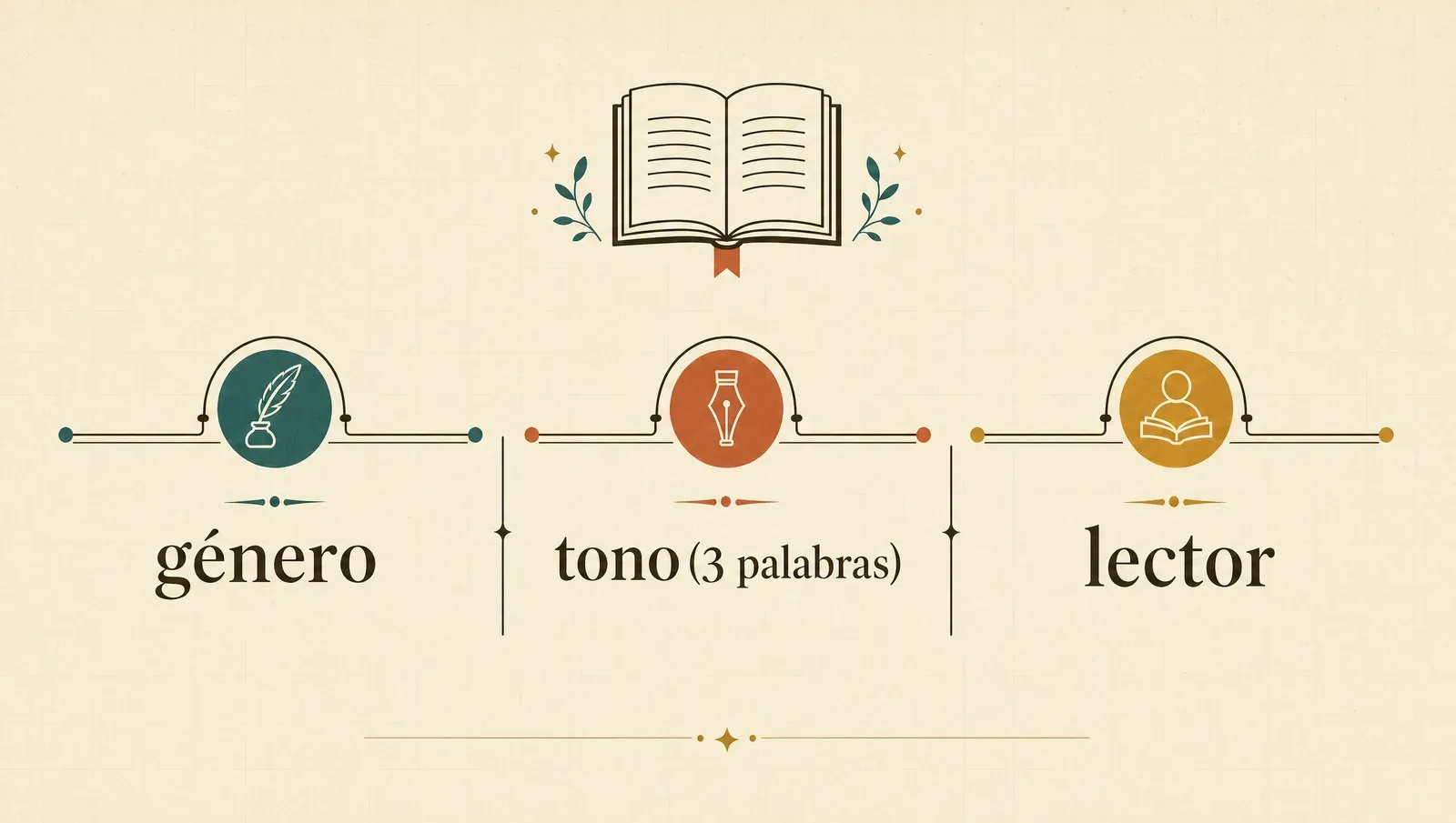 Tres decisiones que le ponen rieles a tu historia: género, tono y lector