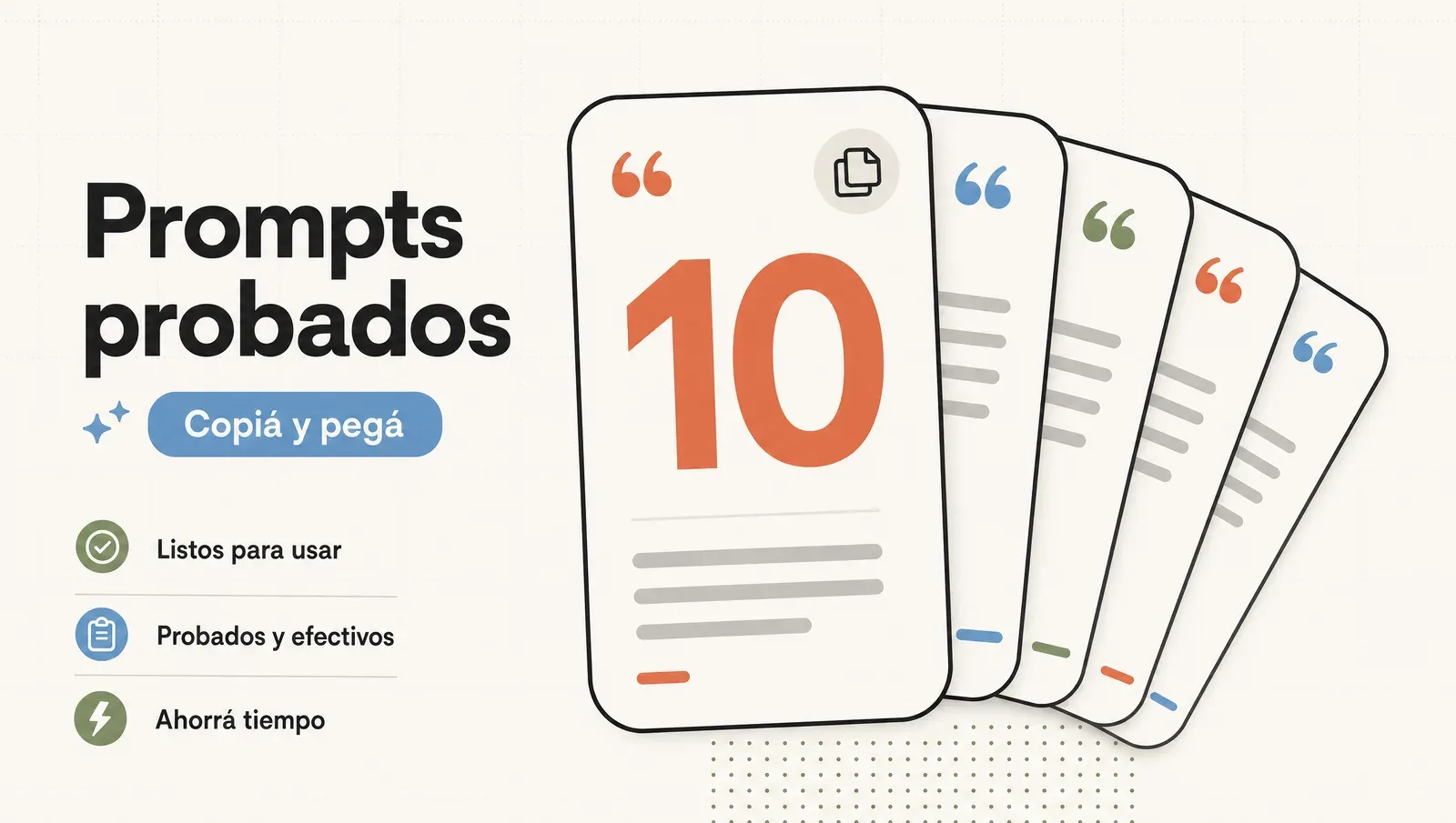 Pack de 10 prompts probados para construir sitios web