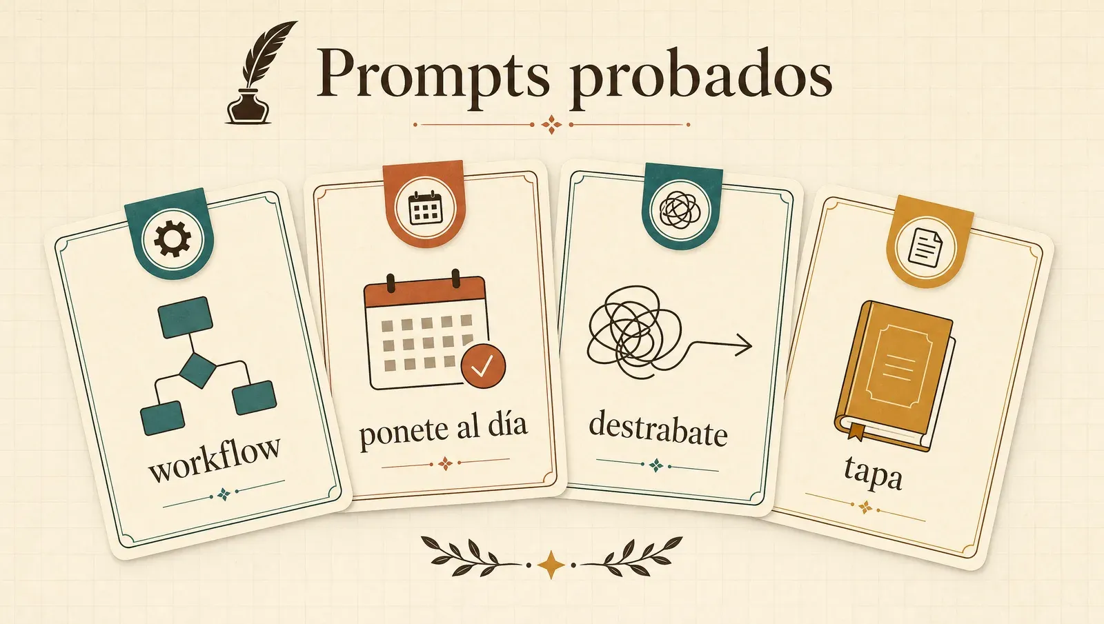Pack de prompts probados para llevar tu libro de la escena al borrador