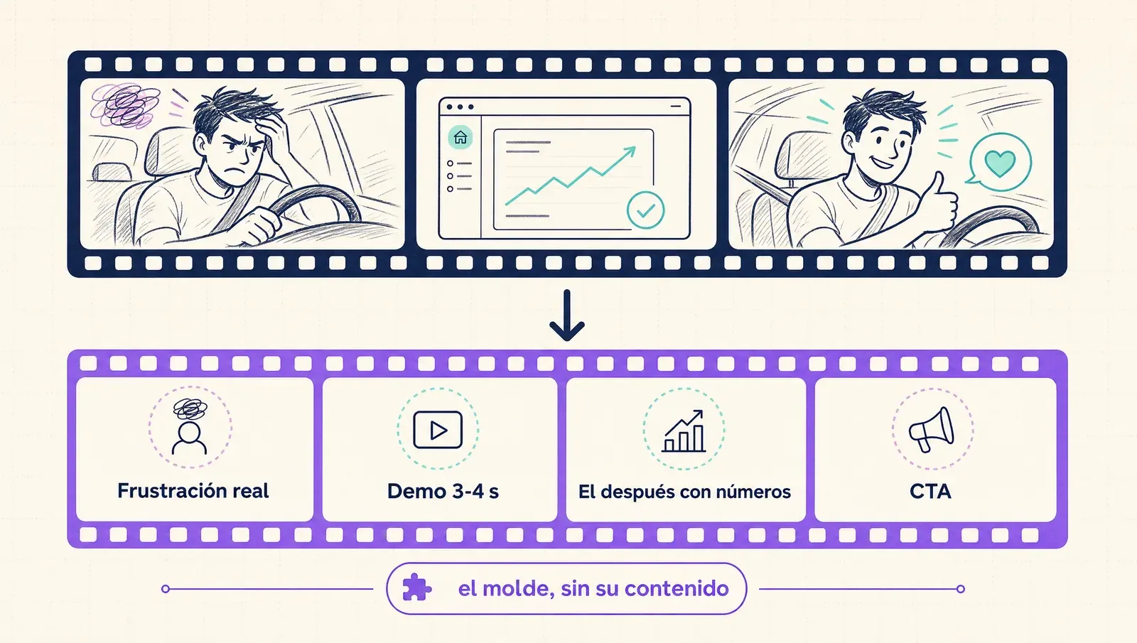 La deconstrucción: del anuncio ajeno a la plantilla de escenas con función, lista para tu producto