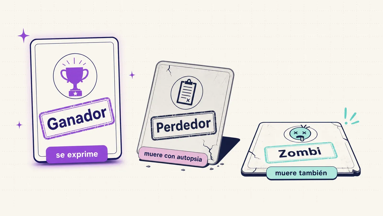 Ganador se exprime, perdedor muere con autopsia — y el zombi muere también